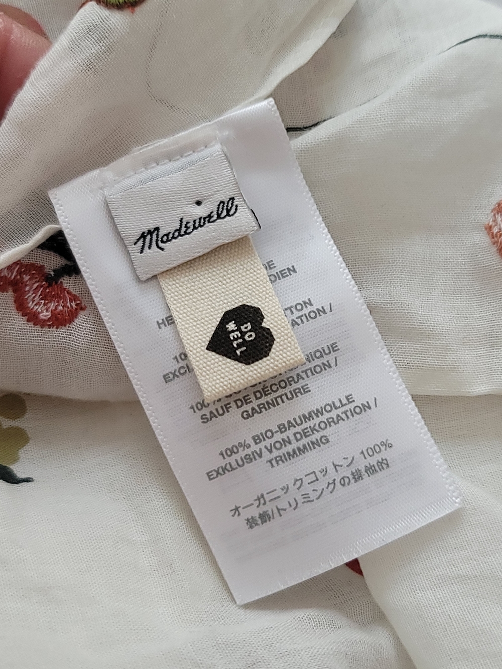 Madewell Embroidered Fresca Fruit Print 100% Cotton Scarf NE407 - Picture 4 of 7
